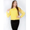 Дамска блуза с дълъг ръкав Азалея шифон в жълто