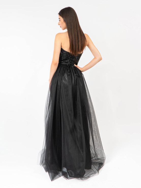 Long black formal dress Nicole